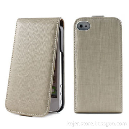 PU Leather Phone Cases with Plastic Shell Inside for Precise Shape Fitting, Suitable for iPhone 4S